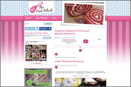 Vuelio Blog Rankings The Pink Whisk