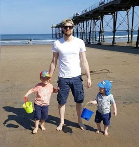 Karl Young with children