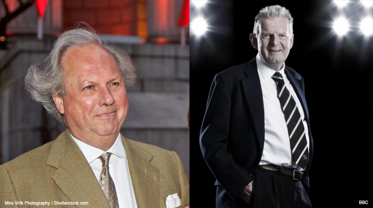 Graydon Carter and John Motson