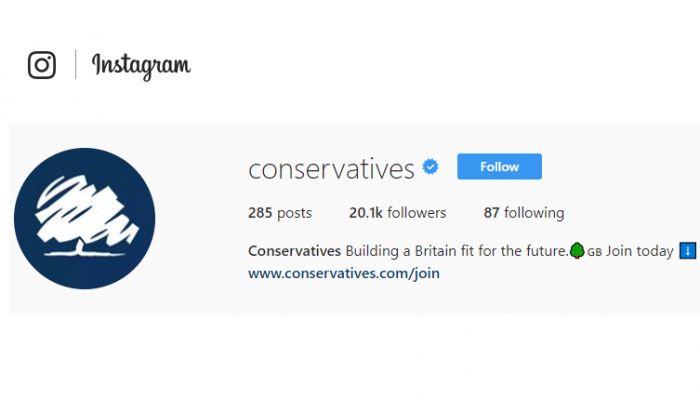 Tories on insta