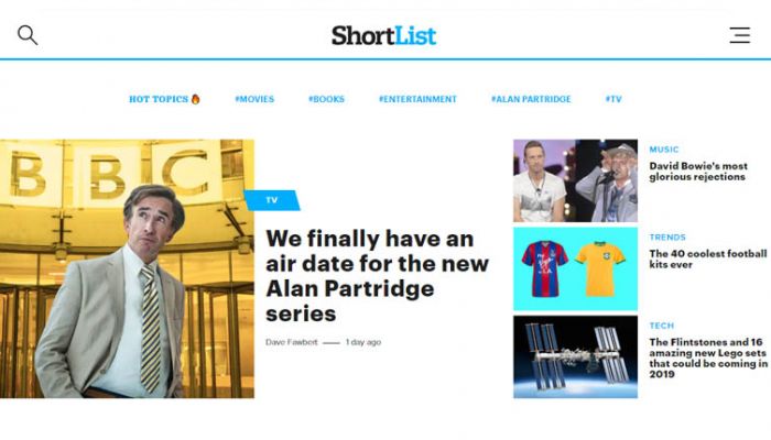 Shortlist website