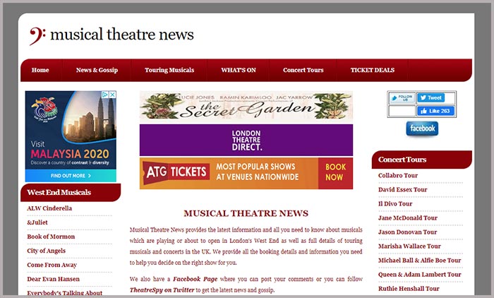 Music Theatre News